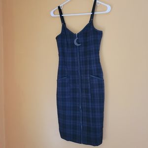 Killstar Plaid Pencil Dress